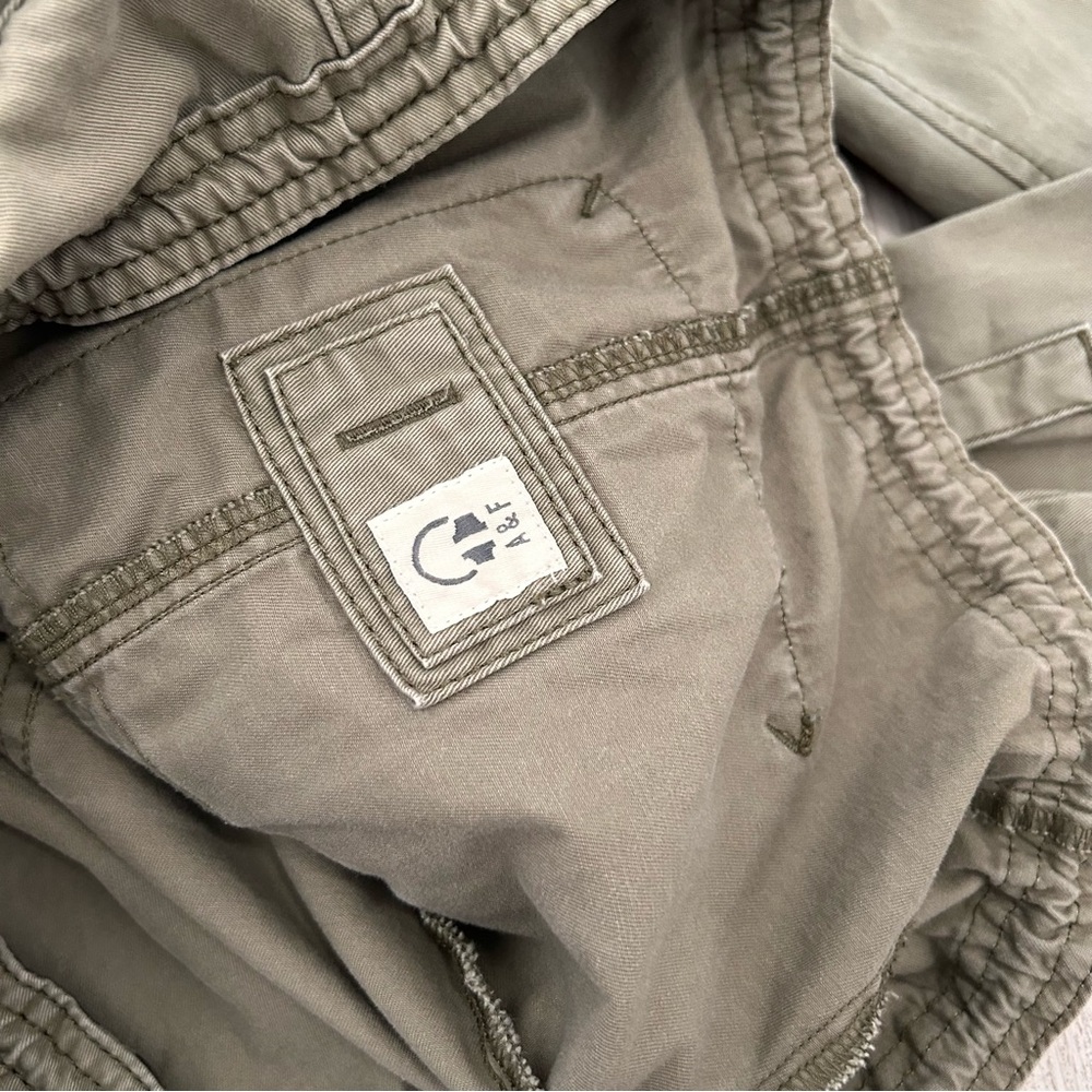 VTG Y2K Abercrombie & Fitch military utility jacket Womens XS green Bella Elena - Picture 9 of 16